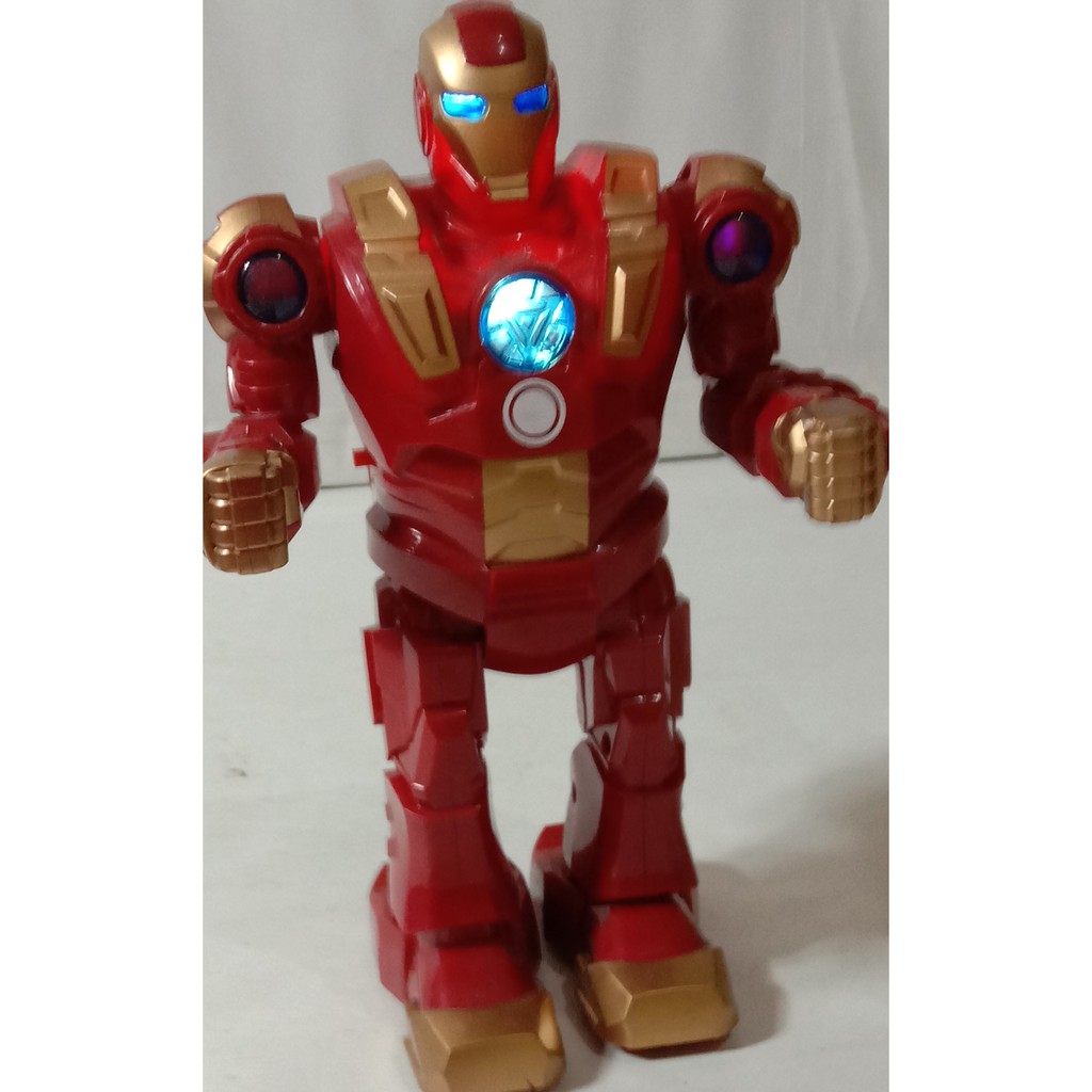 iron man walking robot toy