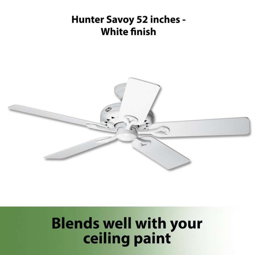 Hunter 52 Savoy Ceiling Fan Hf24926 White Shopee Philippines