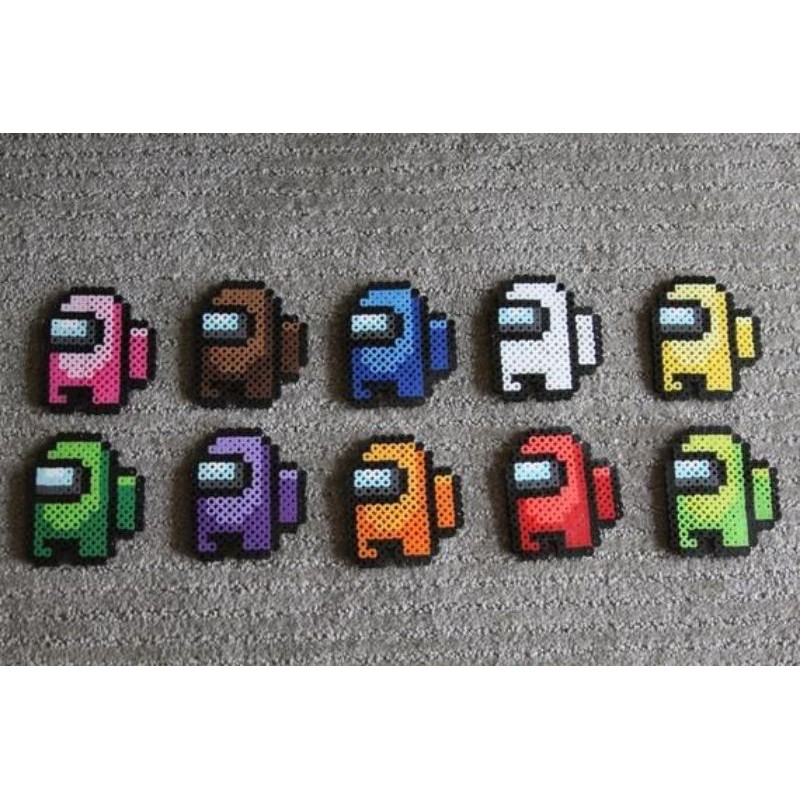 (Among Us Keychain MTO) Customized 5mm Perler Beads *COD Available ...