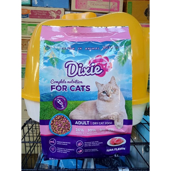Dixie Complete Nutrition for Adult Cats 1kg Original Pack Shopee
