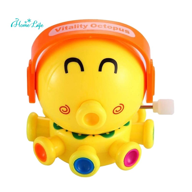 Cartoon Plastic Octopus Animal Clockwork Toy Wind Up Toy For Children Kids 