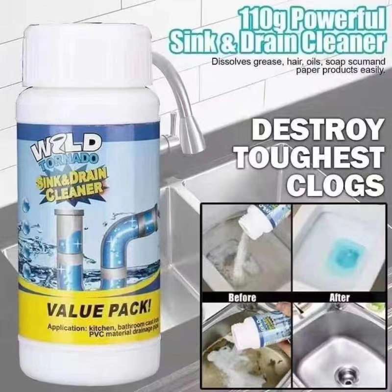 Wild Tornado Powerful Sink & Drain Cleaner High Efficiency Clog Remover