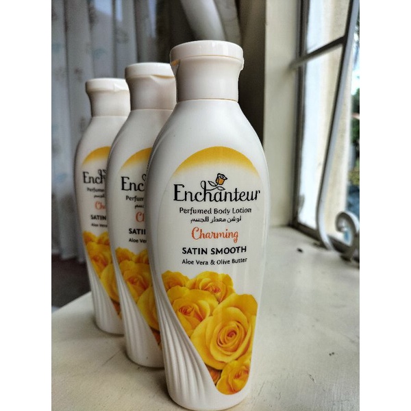Enchanteur Perfume body Lotion Charming Satin Smooth 250ml Shopee