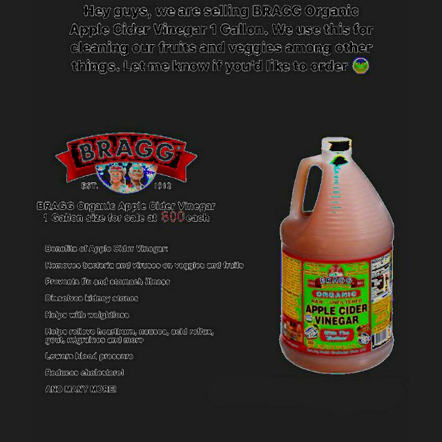 1 Gal Bragg Apple Cider Vinegar Shopee Philippines