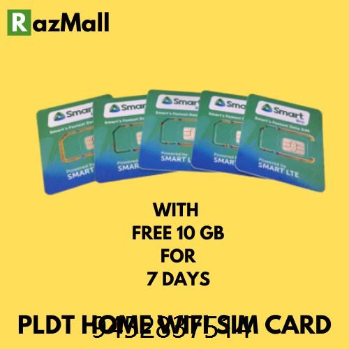 PLDT Home Wifi Sim Card With Free 10GB of Data | Shopee Philippines