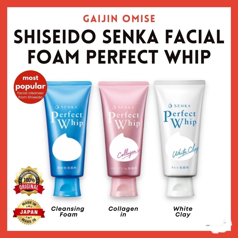 Senka Perfect Whip White Clay, Acne Care, Collagen, Original Daily Cleanser Shopee Philippines