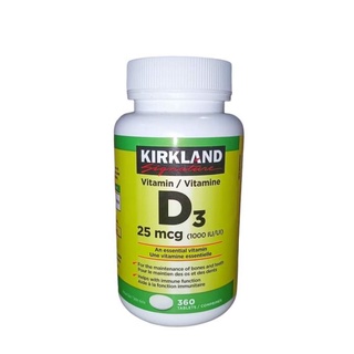 Kirkland Signature Vitamin D3 25mcg (1000IU/UI) 360 Tablets #3