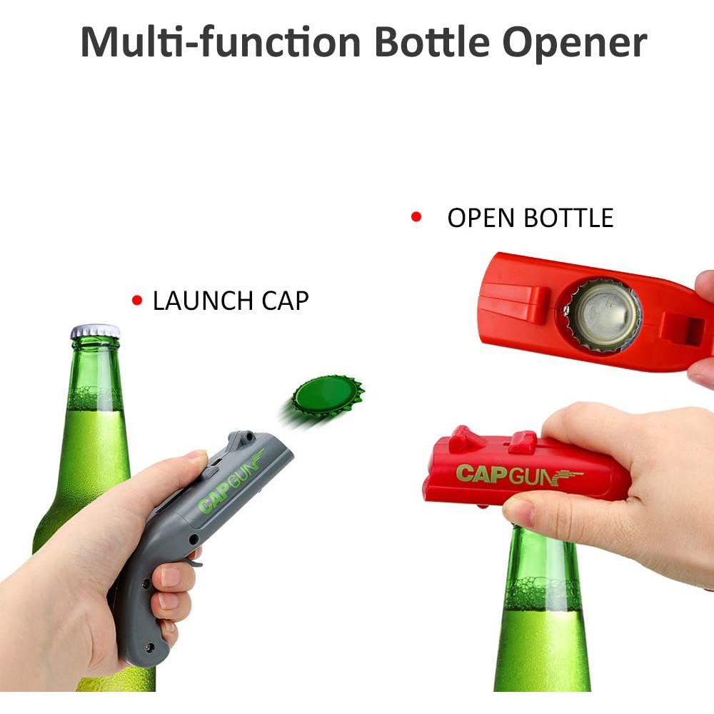 Capgun Beer Bottle Opener Creative Pistol Wine Gift Bottle Cap Launcher