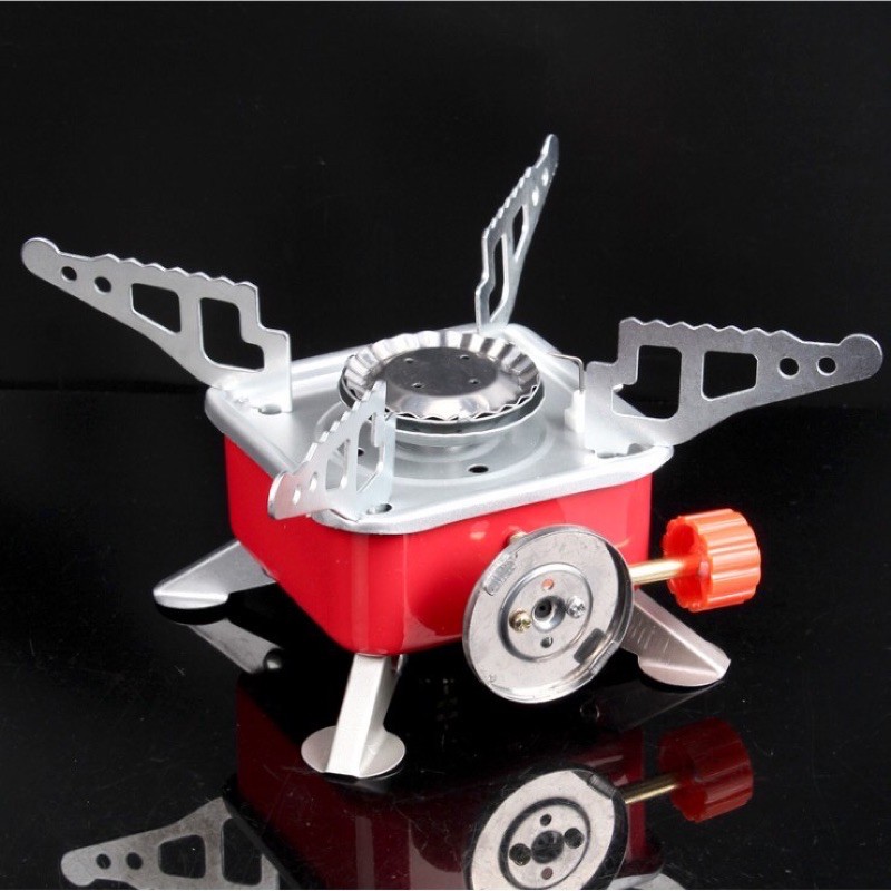 portable card type stove square outdoor folding camping stove