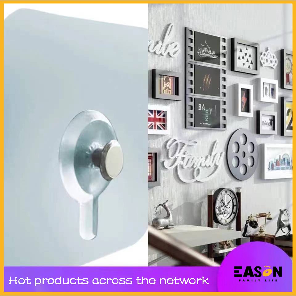 NonTrace Self Adhesive Nails Hook For Photo Frame Hole Hanging Nail