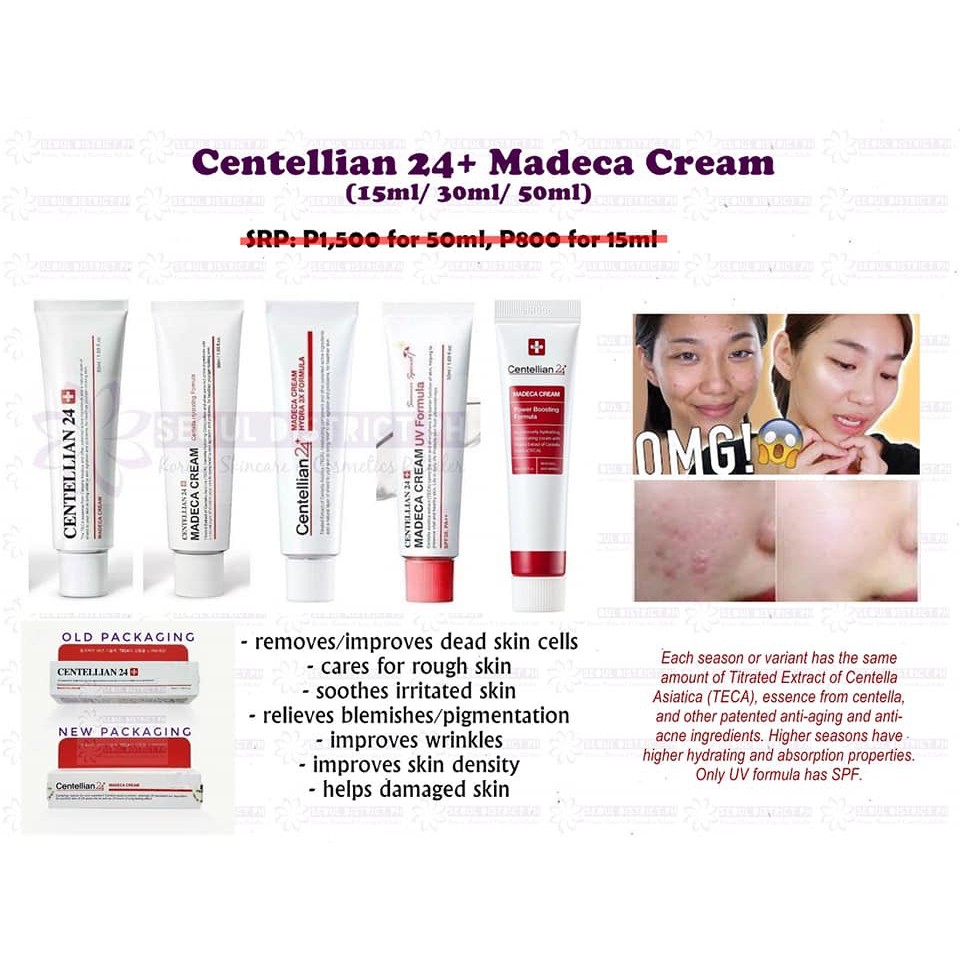 Centellian 24 Madeca Derma Cream 15ml/ 50ml | Shopee Philippines