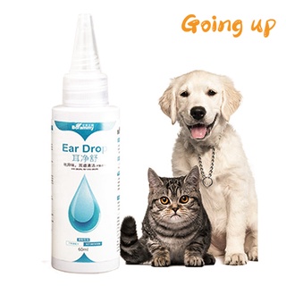 Pet Ear Drop 120ml Cat Dog Mites Odor Removal Ear Drops Infection Solution Treatment Cleaner