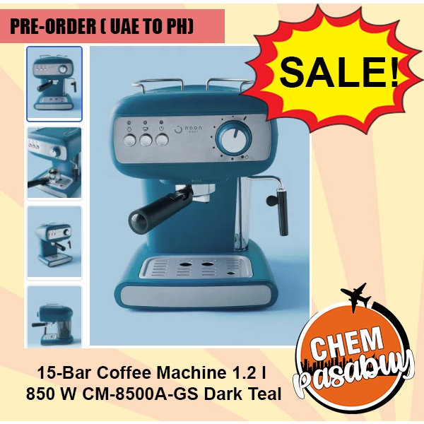 (Preorder) 15Bar Coffee Machine 1.2 l CM8500AGS Dark Teal Shopee