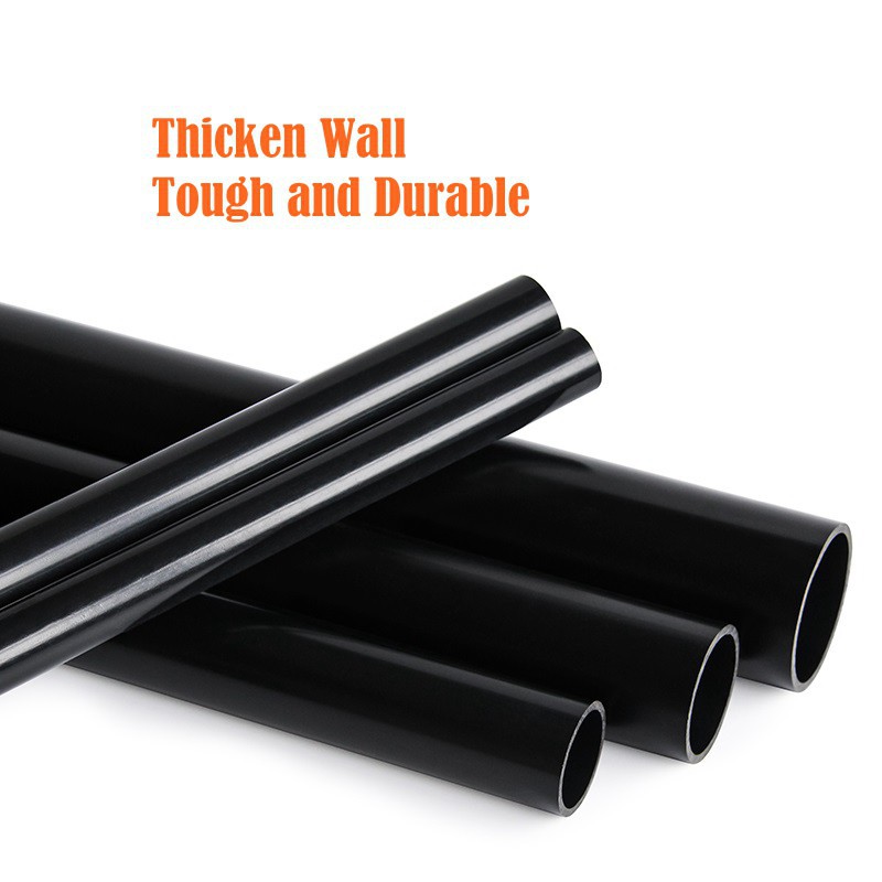50cm Length 20-50mm PVC Pipe black color Tube For Fish Tank Aquarium Supplies Garden irrigation Pipe Connector
