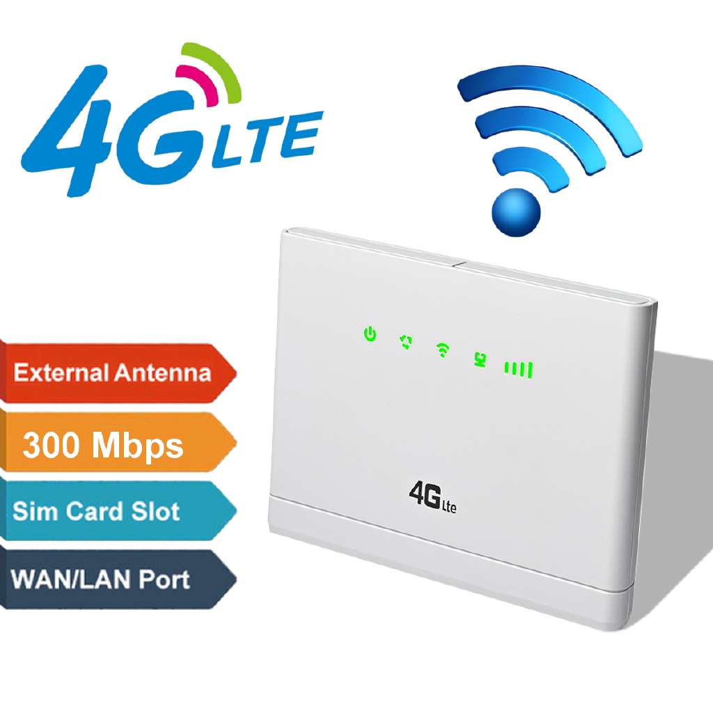 3g4g Cpe Lte Wireless Router 300mbps Mobile Hotspot Modem Sim Card Slot White Shopee Philippines 6750