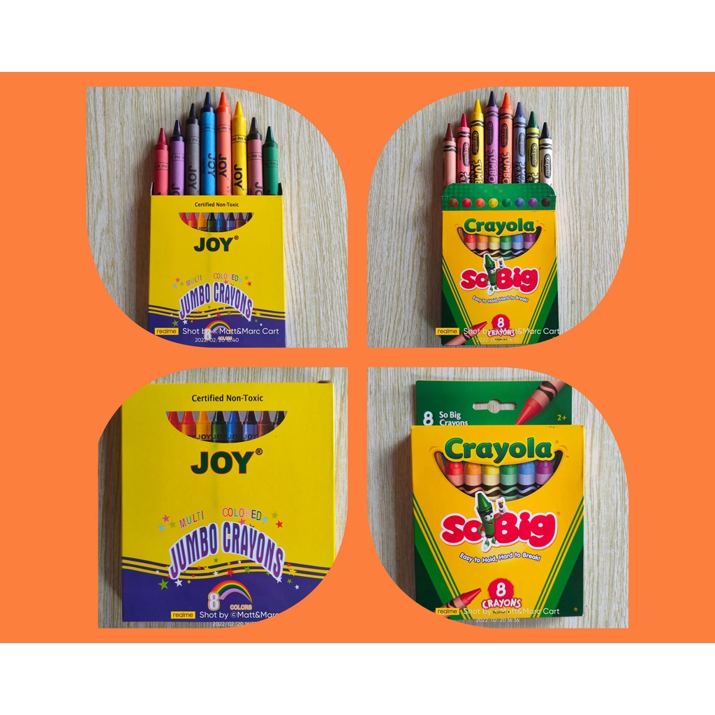 Crayola SO BIG / JOY JUMBO crayons 8s Genuine Shopee Philippines