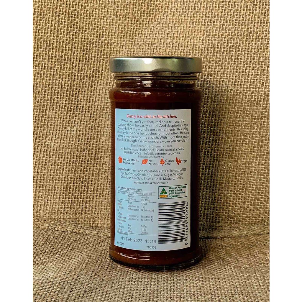 Beerenberg Hot Tomato Chutney 260g Shopee Philippines