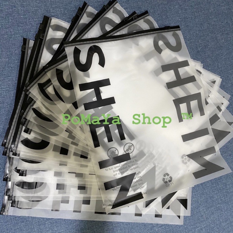 ORIGINAL SHEIN Frosted Matte Ziplock Bag Travel Pouch Storage Packing