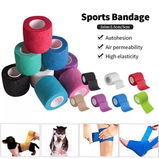 Athletic wrap tape self adhesive elastic bandage elastoplast sports protector knee finger ankle palm