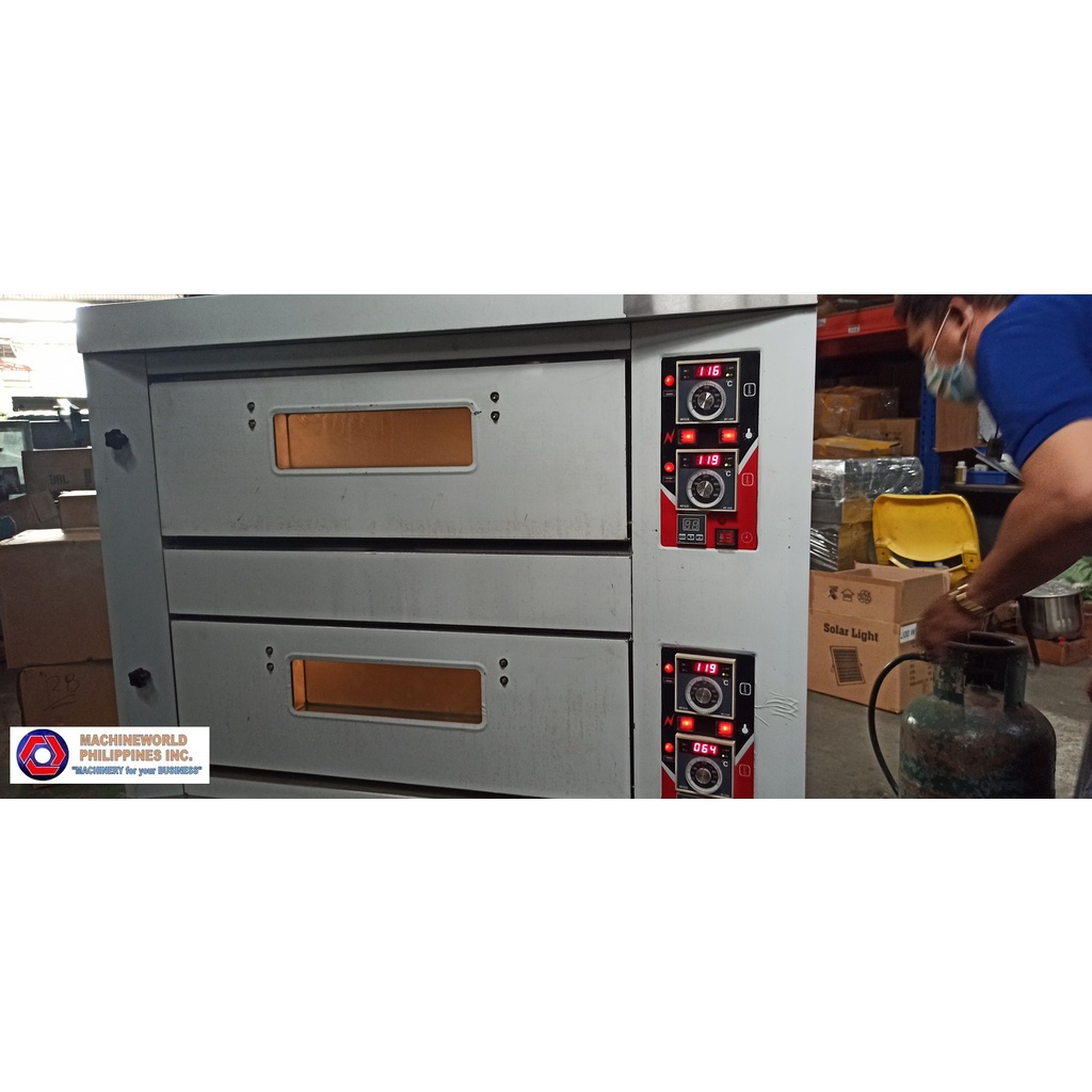 2 Deck 4 Trays Deck Oven LPG Gas type Electric Control Shopee Philippines