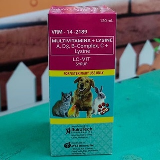 LC VIT syrup Multivitamins for Pets, Dogs and Cats 120ml