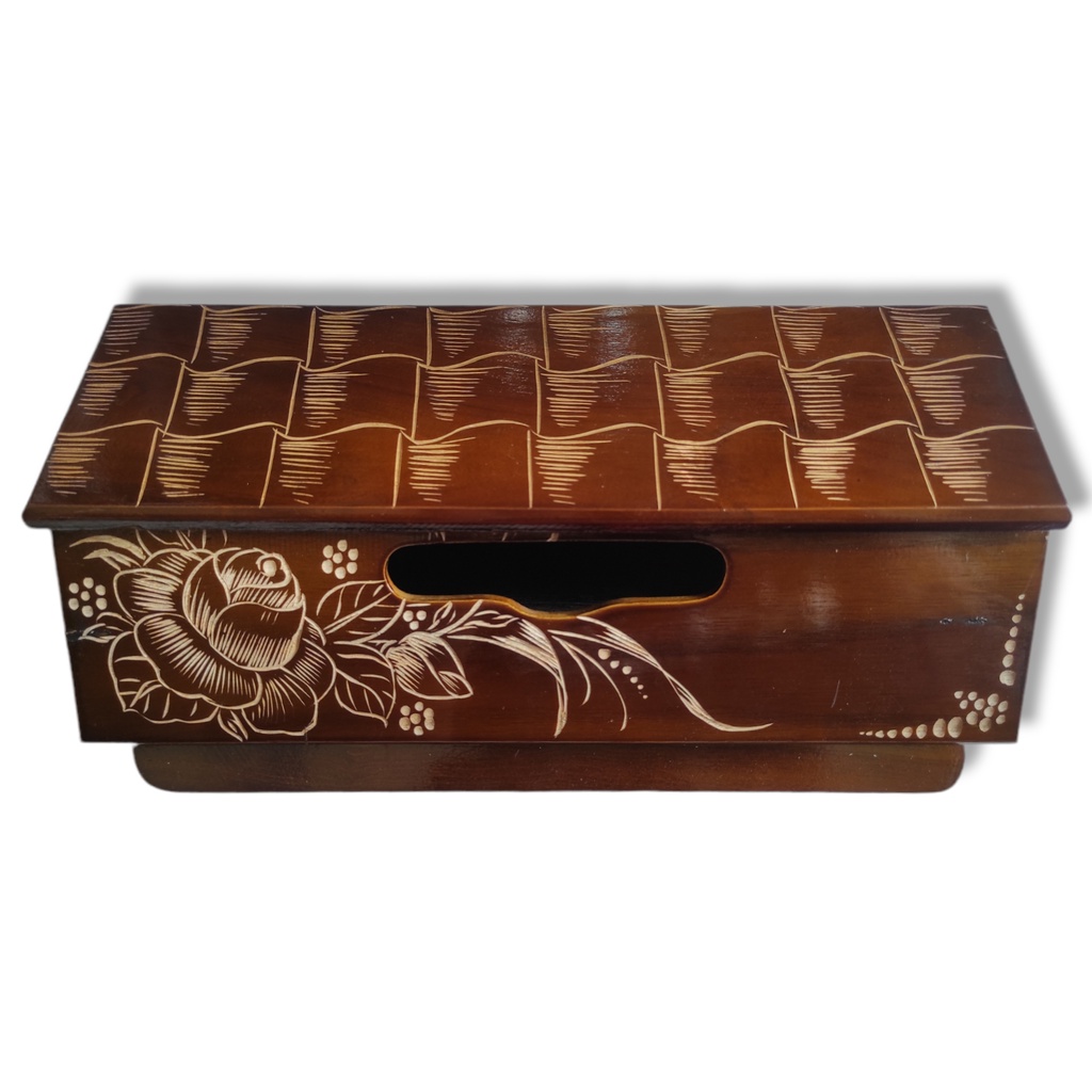 Teak Wood House Tissue Holder Shopee Philippines