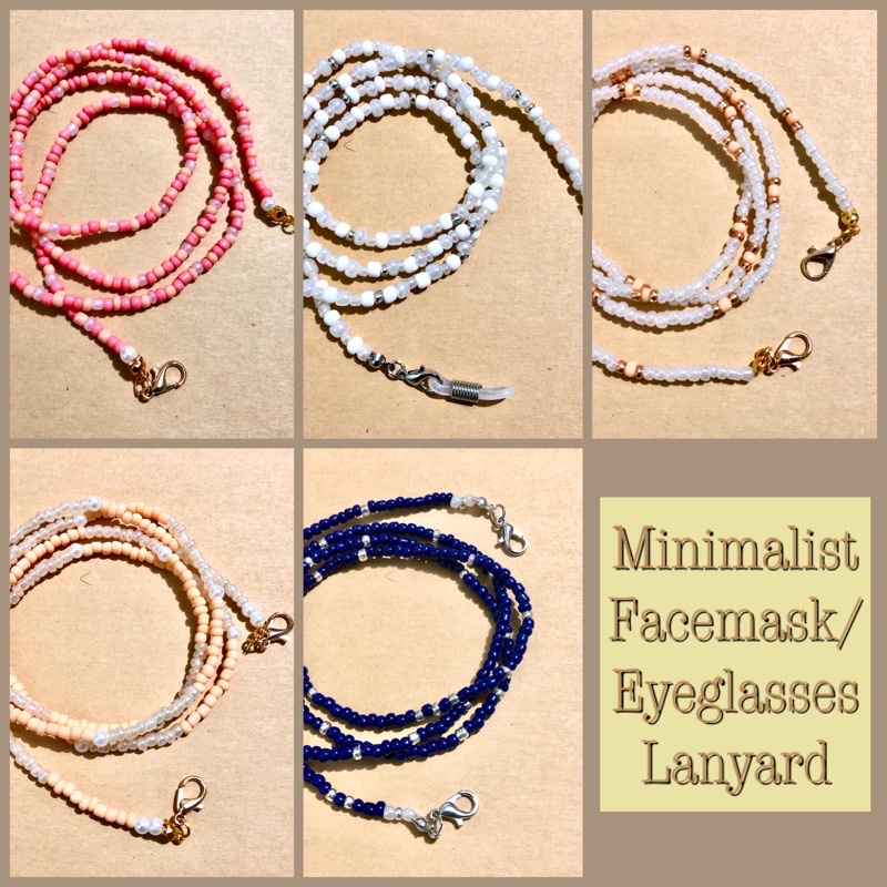 Minimalist Facemask/Eyeglasses Lanyard (Handmade) Shopee Philippines