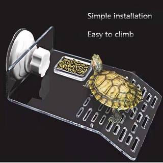 Turtle Basking Drying Platform Suction Cup Tortoise Climbing for Fish Tank
