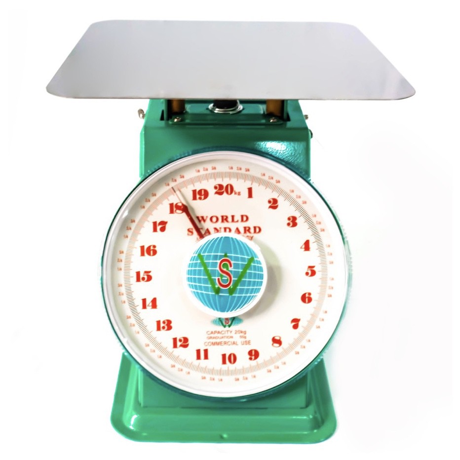 World Standard Spring Weighing Flat Plate Scale Timbangan 10kg/15kg