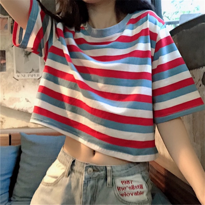 cute loose crop tops