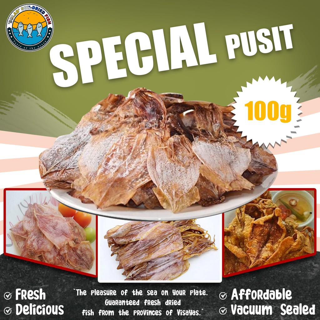 Special Dried Pusit (100g/200g/500g) Shopee Philippines