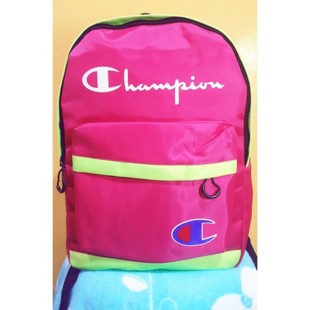 champion bookbag pink