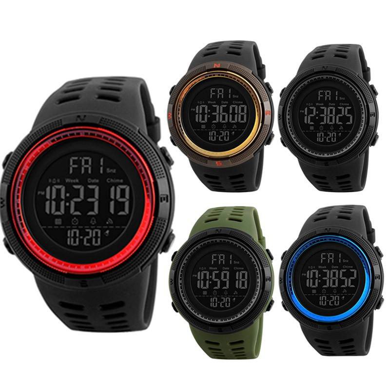 1-2 days SKMEI 1251/1773 Digital men's wristwatch available in male and female sizes.