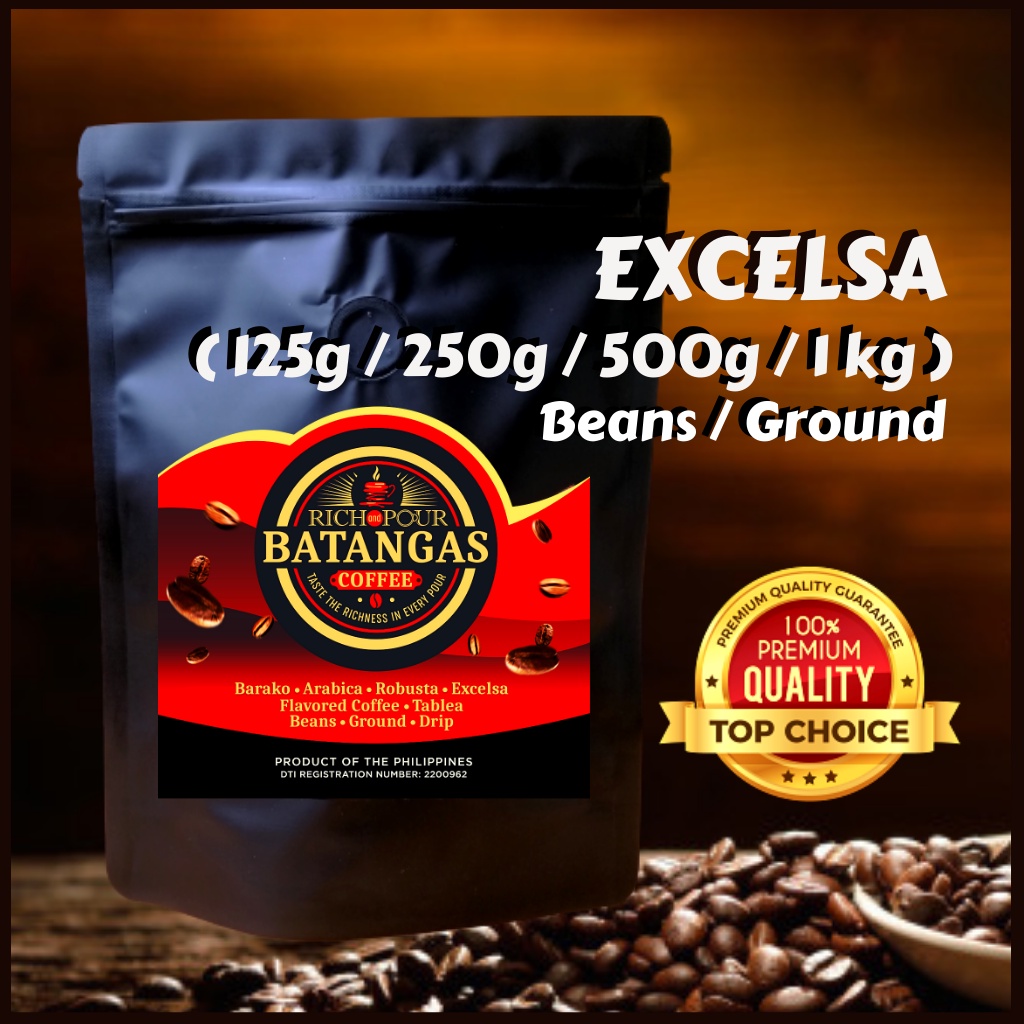 Excelsa Premium Brewed Coffee 250g/500g/1kg (Beans or Ground) Rich