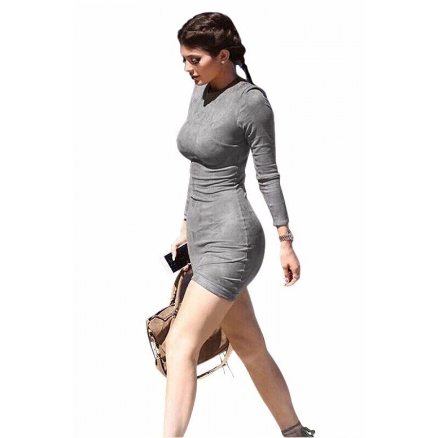 long sleeve skin tight dress
