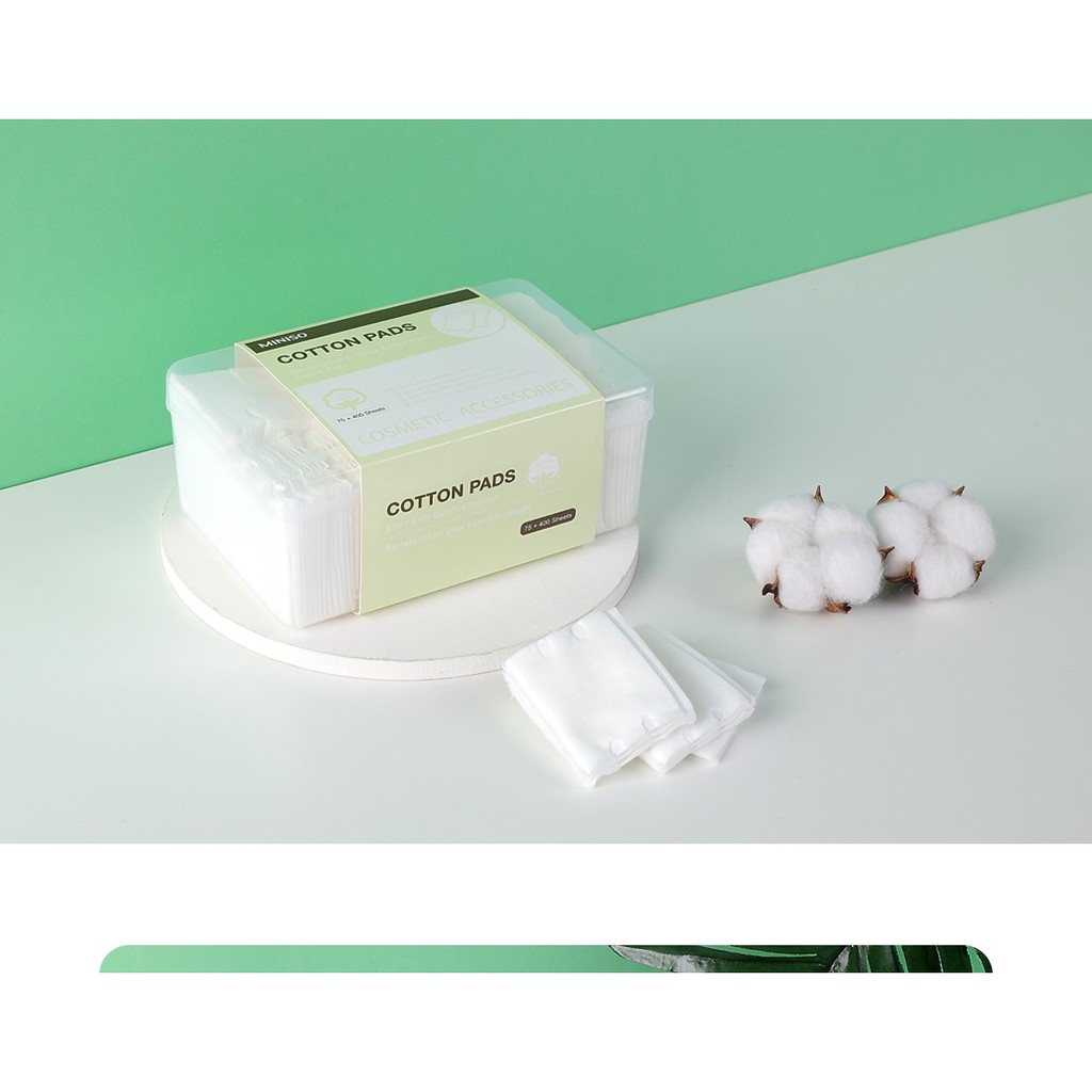 Miniso Cotton Pads Facial Cleaner Thick/Thin 475 sheets Shopee