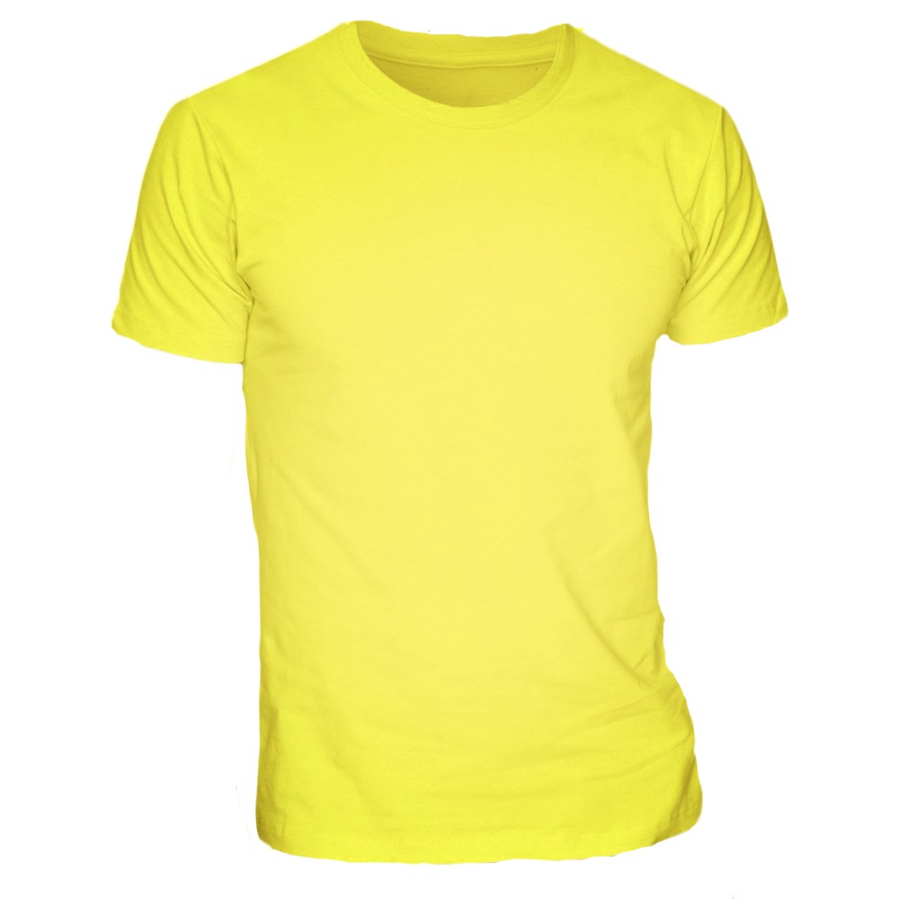 Download Tailored Plain Canary Yellow T-Shirt for Men | Shopee ...