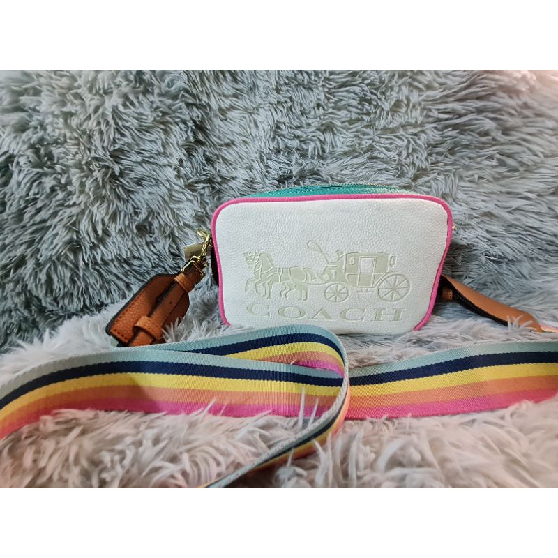 coach rainbow camera bag