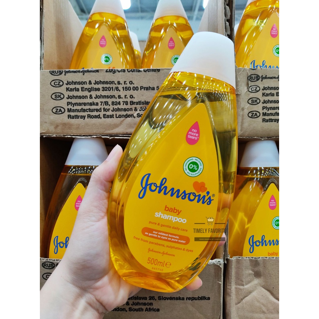 Johnson's Baby Shampoo, TearFree with Gentle Formula 500ml Shopee