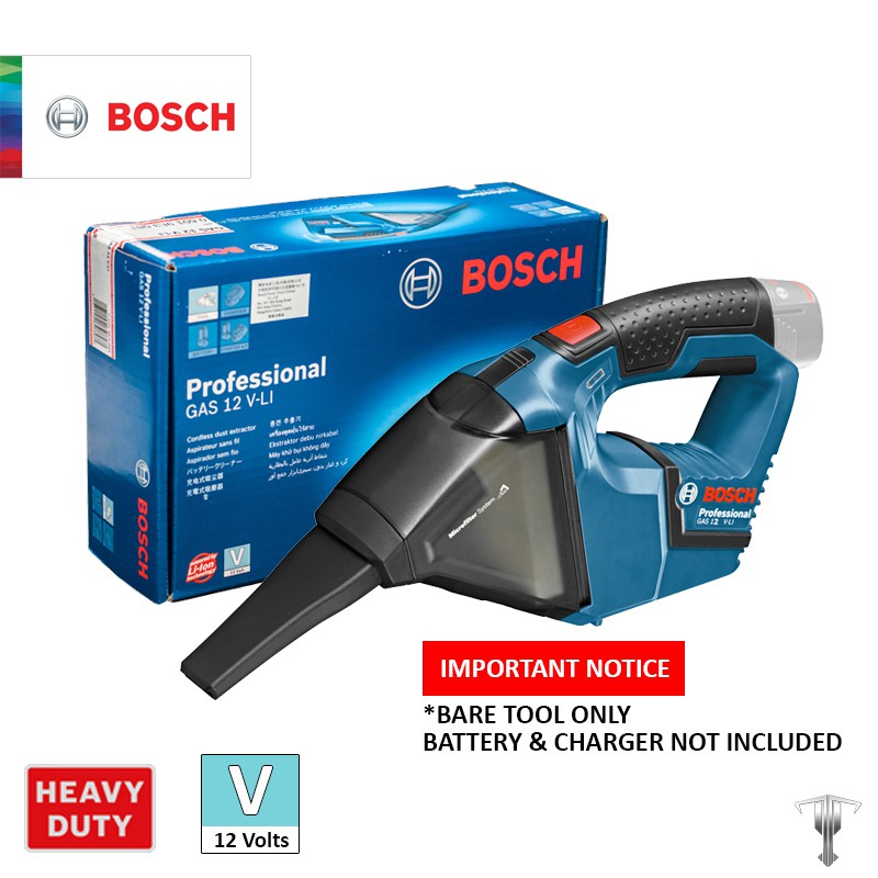 Bosch GAS 12 V Li Professional Dust Extractor (Bare Tool) Shopee