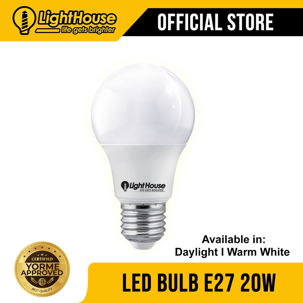 abces Persoonlijk Kleverig Lighthouse LED Bulb E27 PREMIUM 20W A67 DAYLIGHT | WARM WHITE SOLD PER  PIECE PHLH | Shopee Philippines