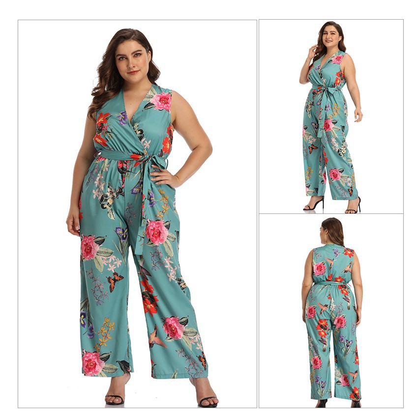 casual floral jumpsuit