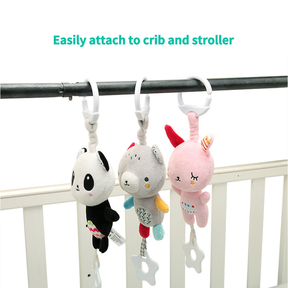 Omybaby Baby Stroller Hanging Toy Musical Crib Toy With Teether