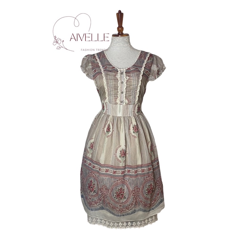 AXES FEMME VINTAGE COTTAGECORE DRESS Shopee Philippines