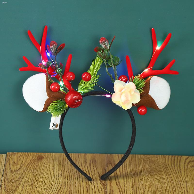 Christmas Fairy Forest Super Headband Small Antlers Headdress Elk Hairpin Props Net Red Hair J Sho Philippines