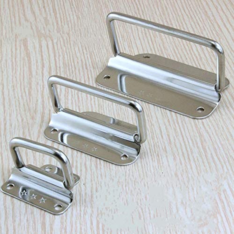2 Pcs/bag Stainless Steel Folding Handle Trunk Tool Box Handles