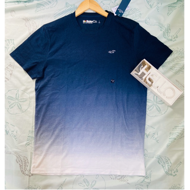 hollister blue ombre shirt