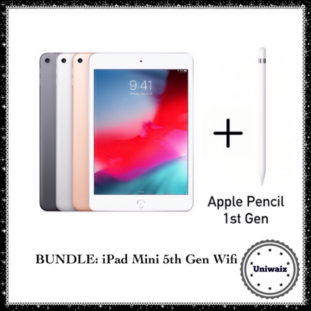 Download iPad Mini 5 Wifi + Apple Pencil 1st Gen Package Bundle | Shopee Philippines