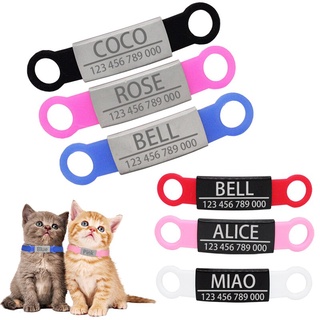【NORMA】Pet ID Tags Stainless Steel Personalized For Small Dogs Cats Custom Engraved Dog Nameplate Tags Collar Accessories