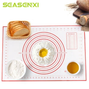 3Size Silicone Baking Mat Pizza Dough Maker Pastry Kitchen Gadgets Cooking Tools Utensils Bakeware Kneading Accessories